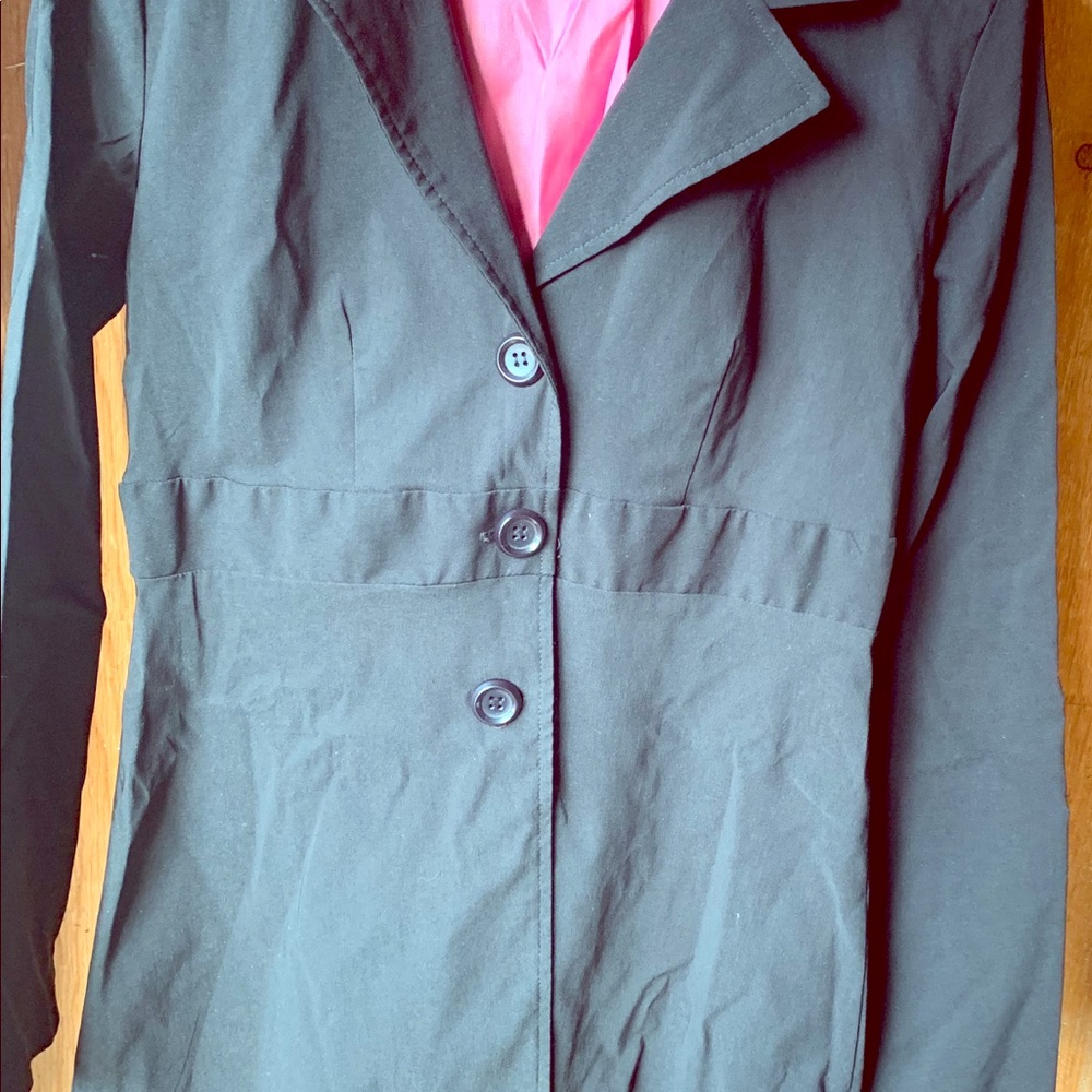 Black overcoat